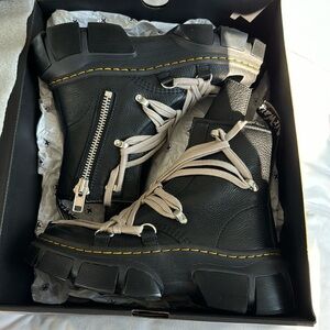 Rare Rick Owens Dr. Martens 1460 DMXL Megalace Boots US Men 7/Women 8, worn once